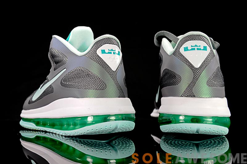 Nike Lebron 9 Low Dark Grey Mint Candy Cool Grey New Green 5