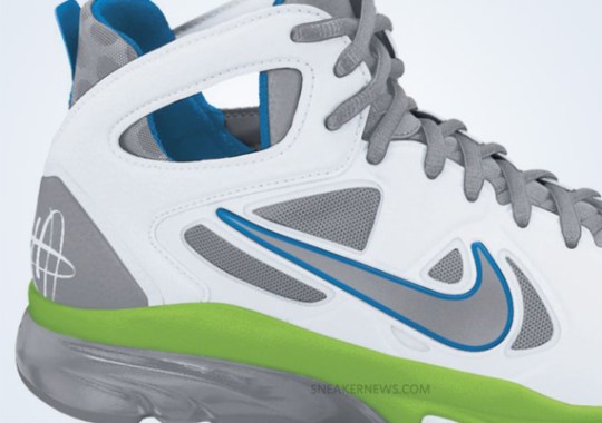 Nike Zoom Huarache TR Mid 2 – White – Wolf Grey – Action Green – Neptune Blue