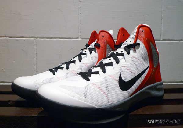 Nike Zoom Hyperenforcer White Cool Grey Sport Red 3