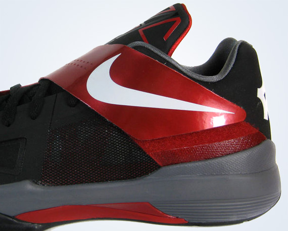 Nike Zoom Kd Iv Black White Varsity Red Ebay 