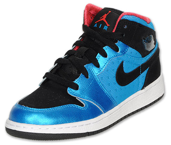 Air Jordan 1 Gs Neptune Blue Black Siren Red 3