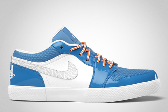 Air Jordan Retro V.1 White Italy Blue University Blue Vivid Orange 1