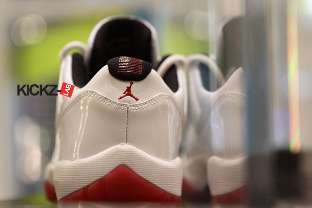 Air Jordan Xi Low White Black Varsity Red Detailed Images 21
