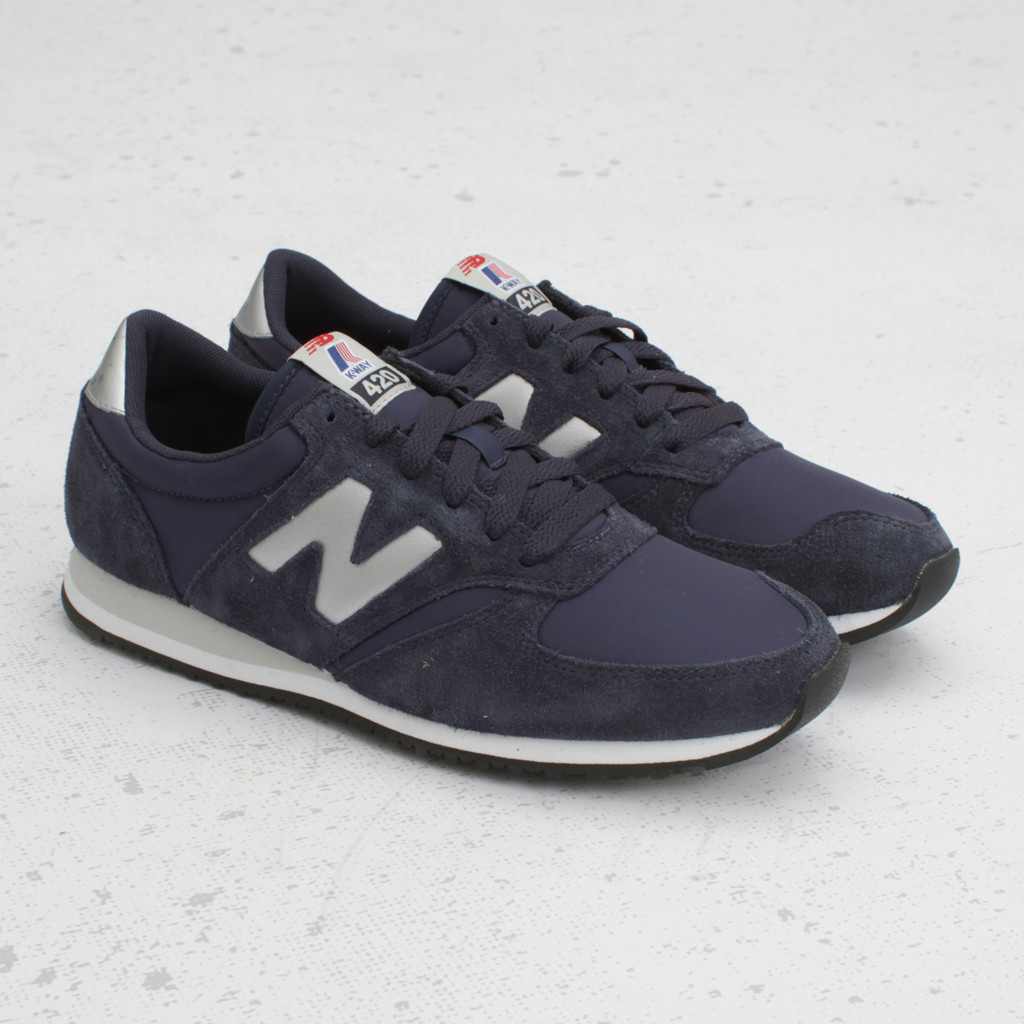 K Way New Balance 420 Navy 1