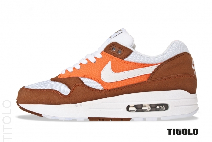 Nike Air Max 1 Hazelnut White Safety Orange Khaki 2