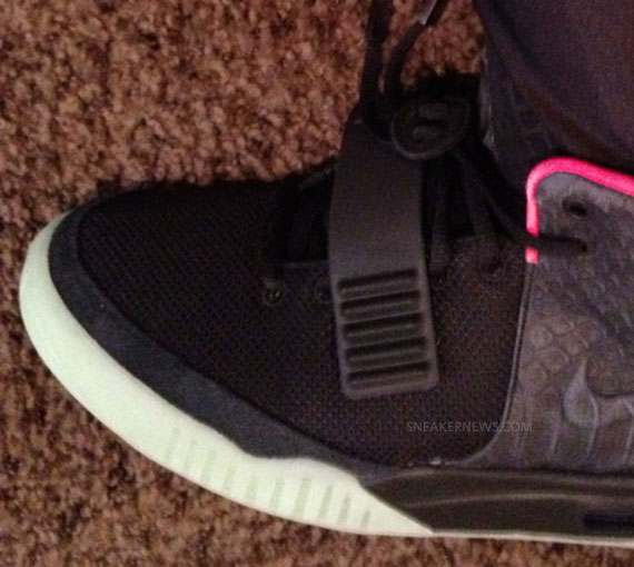 Nike Air Yeezy 2 Black Pink Up Close 4