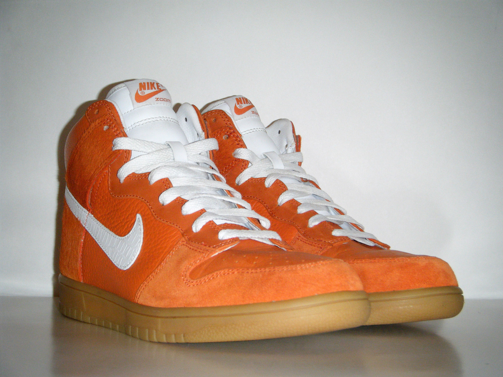 Nike Dunk High Premium Orange Horsehair Sample 03