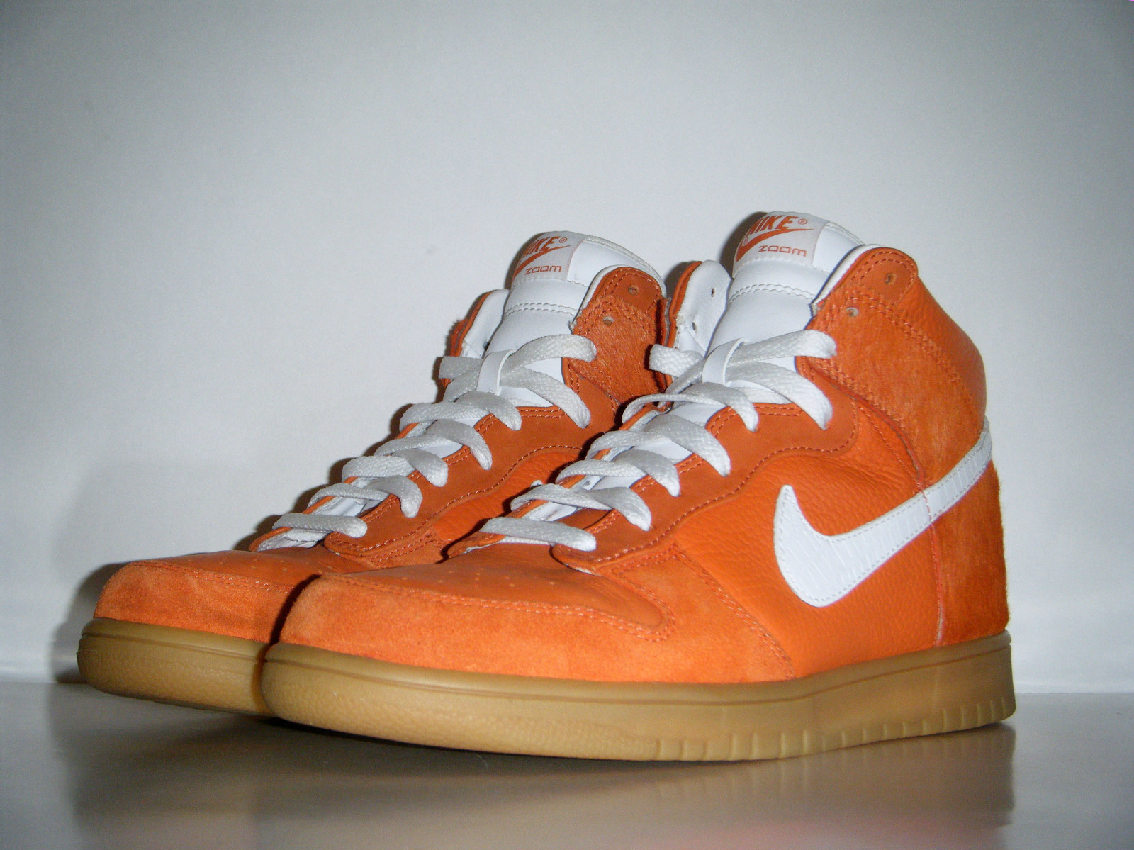 Nike Dunk High Premium Orange Horsehair Sample 04
