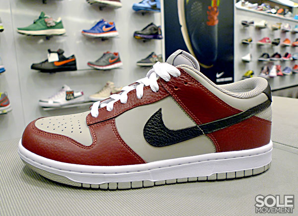Nike Dunk Low Medium Grey Black Team Red 2