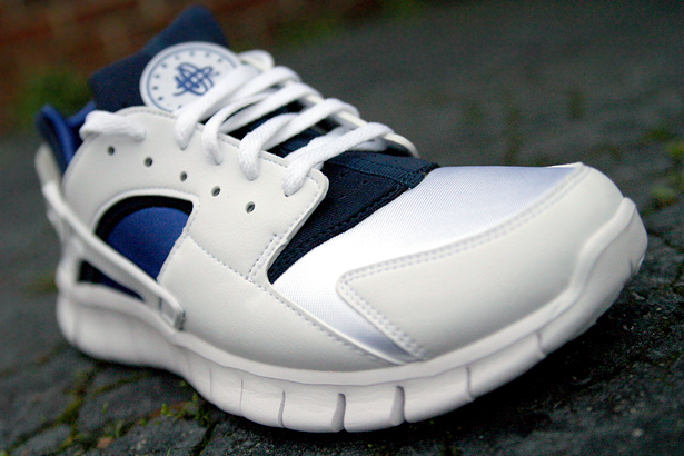 Nike Huarache Free 2012 White Navy Royal 3
