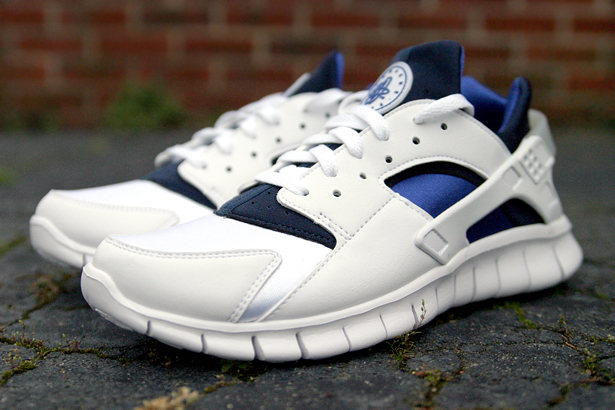 Nike Huarache Free 2012 White Navy Royal 4