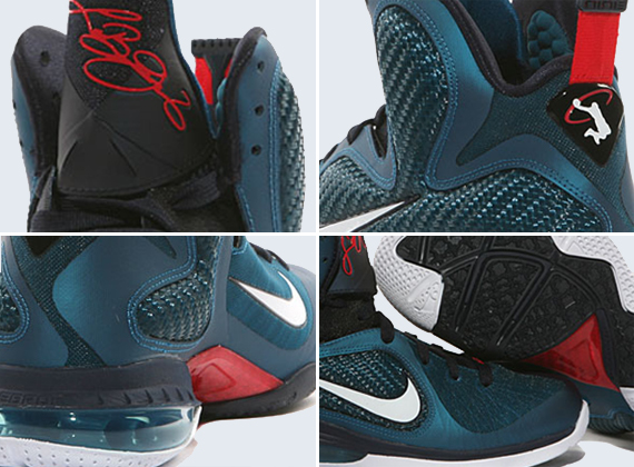 Nike Lebron 9 Green Abyss Obsidian Light Blue Heather 1