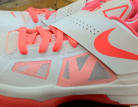 Nike Zoom KD IV iD - White - Hot Punch