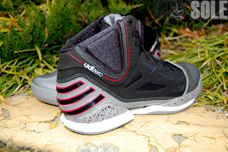 Adidas Adizero Rose 2.5 Lead Black Scarlet 1