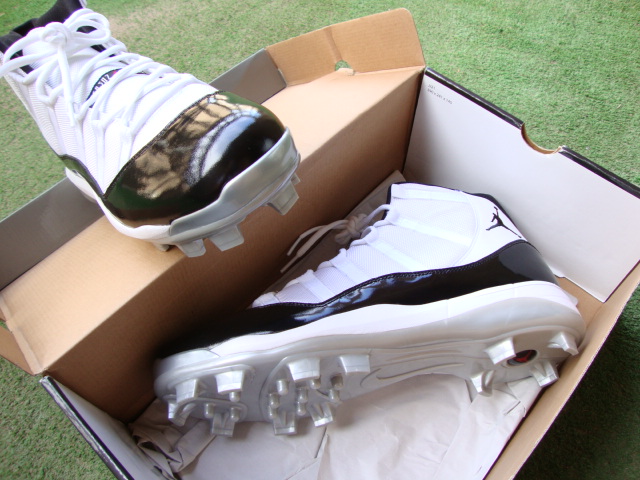 Air Jordan Xi Conord Cc Sabathia Pe Cleats 08