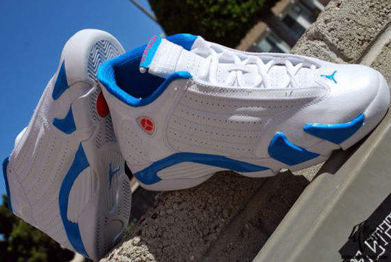 Air Jordan XIV GS - White - Siren Red - Neptune Blue | New Images