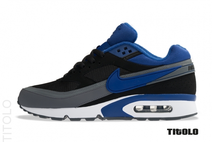 Nike Air Classic Bw Textile Black Deep Royal Dark Grey 2