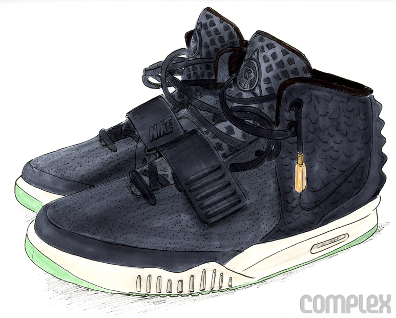 Nike Air Yeezy 2 New Images Design Sketches 09