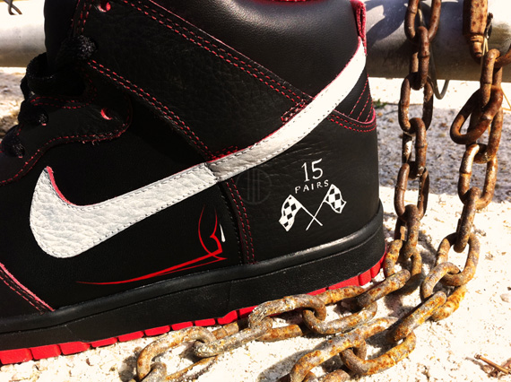 Nike Dunk High Hot Rod Customs By Rom 3
