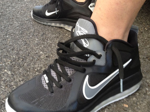 Nike LeBron 9 Low - Black - Cool Grey | On Feet Images