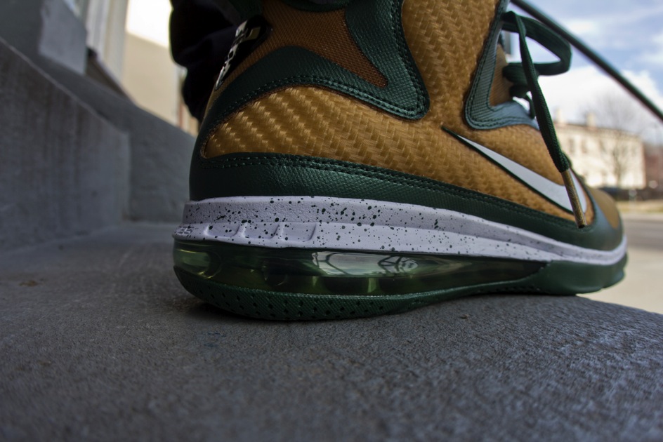 Nike Lebron 9 Svsm Away On Feet 3