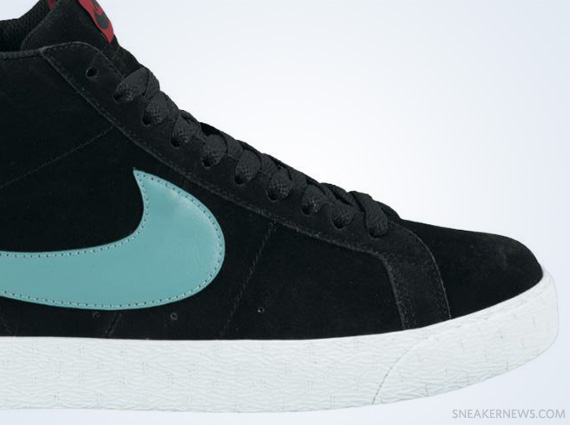 Nike Sb Blazer Mid Black Sea Crystal April 2012 2