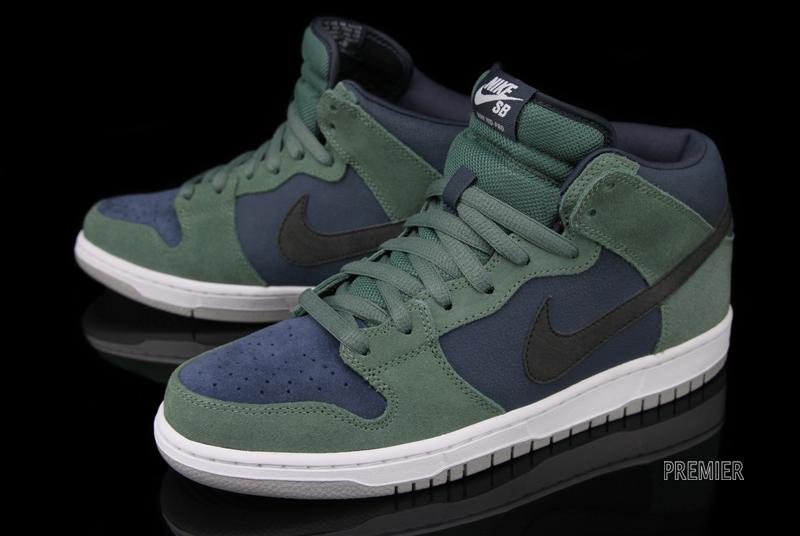 Nike Sb Dunk Mid Pro Nori Black Lava White 2