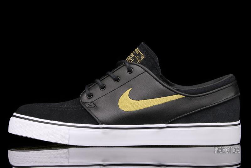 Nike Sb Stefan Janoski Black Metallic Gold 1