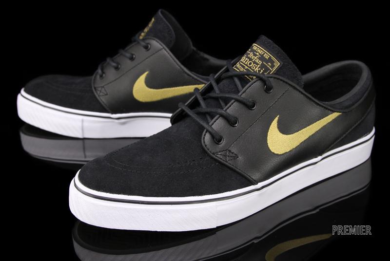 Nike Sb Stefan Janoski Black Metallic Gold 2