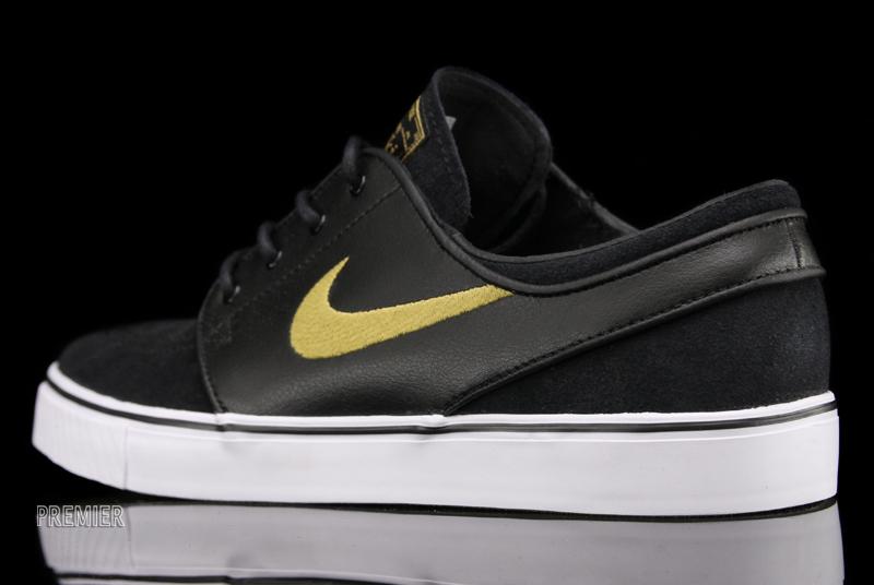 Nike Sb Stefan Janoski Black Metallic Gold 5