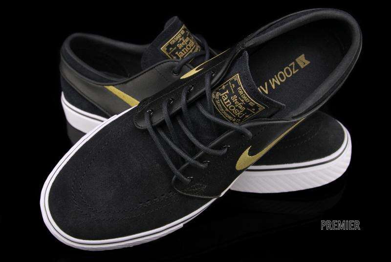 Nike Sb Stefan Janoski Black Metallic Gold 6