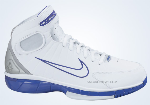Nike Zoom Huarache 2k4 White Metallic Silver Pro Purple 2