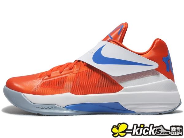 Nike Zoom Kd Iv Team Orange White Photo Blue 2