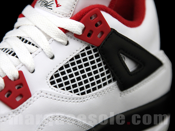 Air Jordan Iv White Red 8