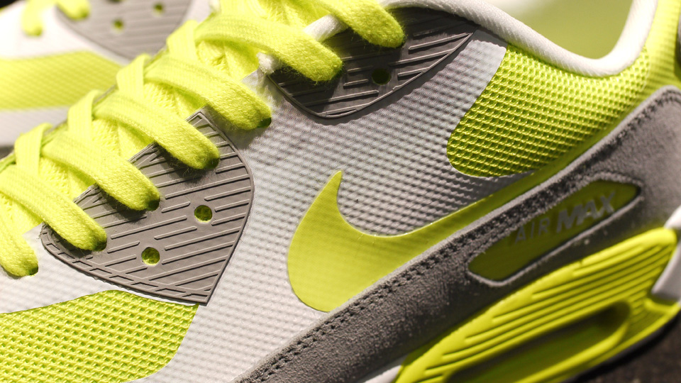 Nike Air Max 90 Hyperfuse Premium Volt Wolf Grey White 4