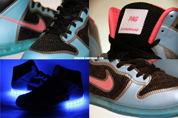 Nike Dunk High Id Hyperfuse Light Up Customs 5