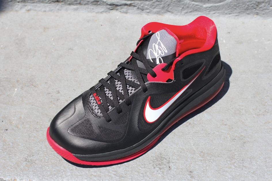Nike Lebron 9 Low Black White Sport Red Available 02