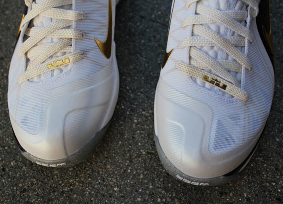 Nike Lebron 9 Ps Elite Home White Gold 1