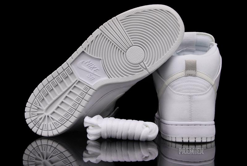 Nike Sb Dunk High Pro White Metallic Summit White 3