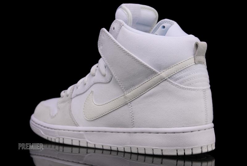 Nike Sb Dunk High Pro White Metallic Summit White 5