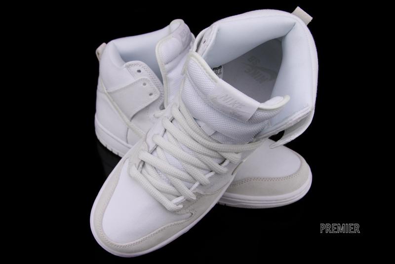 Nike Sb Dunk High Pro White Metallic Summit White 6