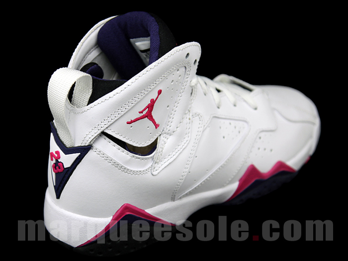 Air Jordan Vii Gs White Purple Pink 4