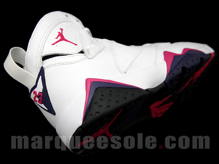 Air Jordan Vii Gs White Purple Pink 5