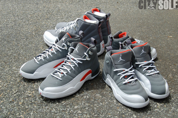 Air Jordan Xii Cool Grey Full Family 6