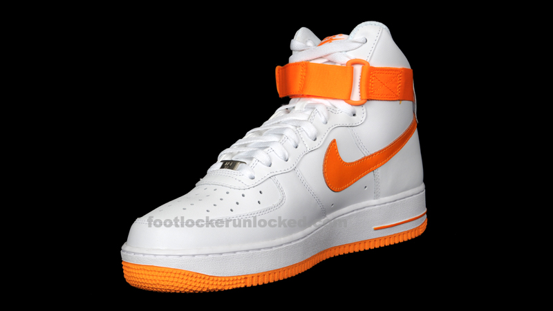 Nike Air Force 1 High White Vivid Orange 3