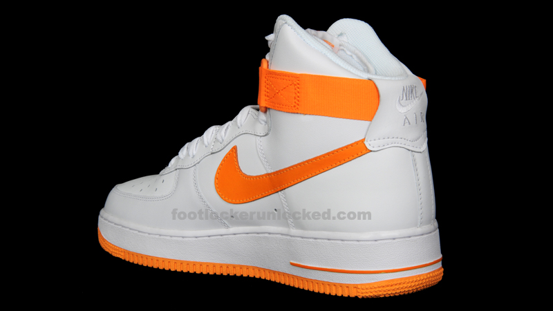 Nike Air Force 1 High White Vivid Orange 5