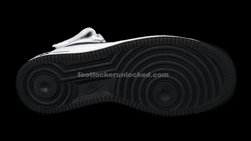 Nike Air Force 1 Mid White Dark Obsidian 7