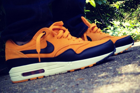 Nike Air Max 1 Premium Orange Navy Holiday 2012