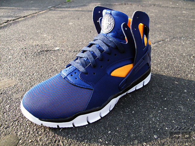 Nike Huarache Basketball 2012 Loyal Blue Vivid Orange Black Storm Blue 2