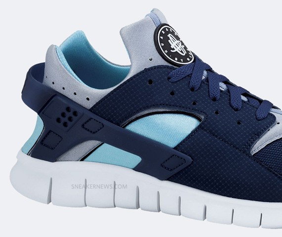 Nike Huarache Free Run Midnight Navy Tide Pool 4